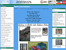 Tablet Screenshot of battlelakeoutdoors.com